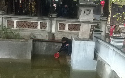 Hòn non bộ được trưng dụng để tiễn các táo về trời ảnh 1